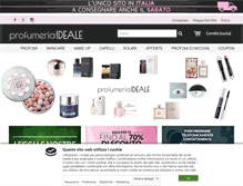 Tablet Screenshot of profumeriaideale.com